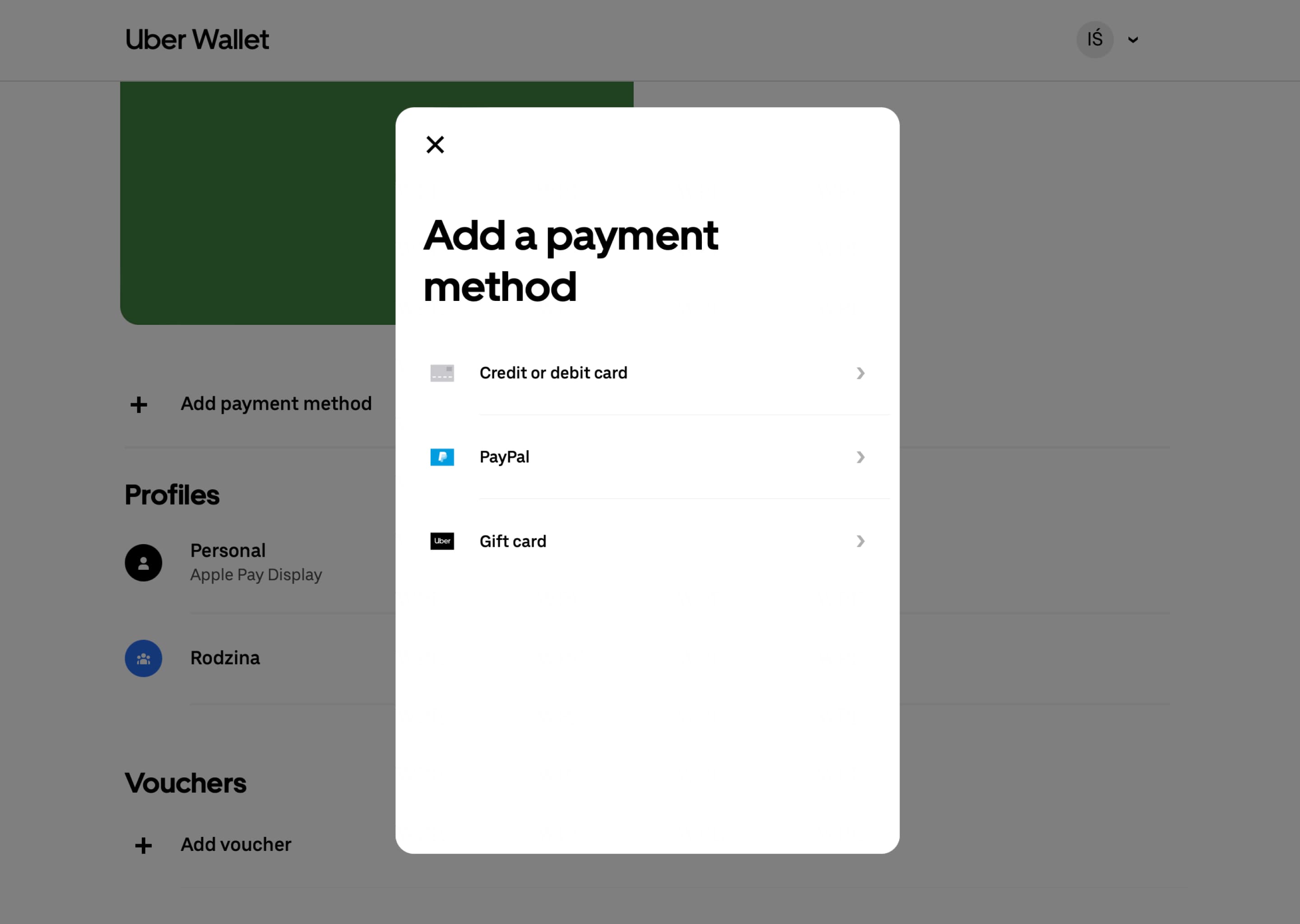 select payment method