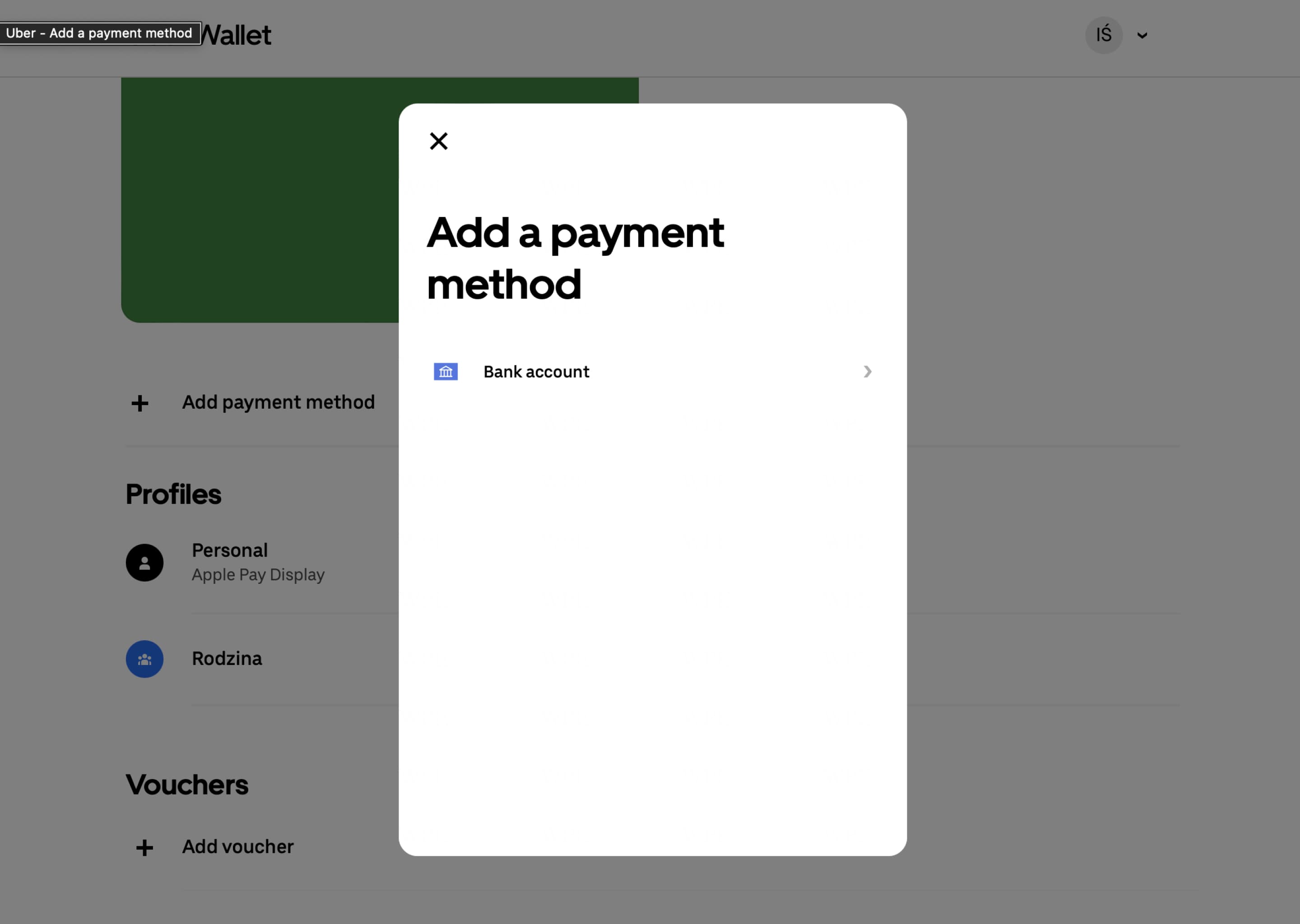 select payment method